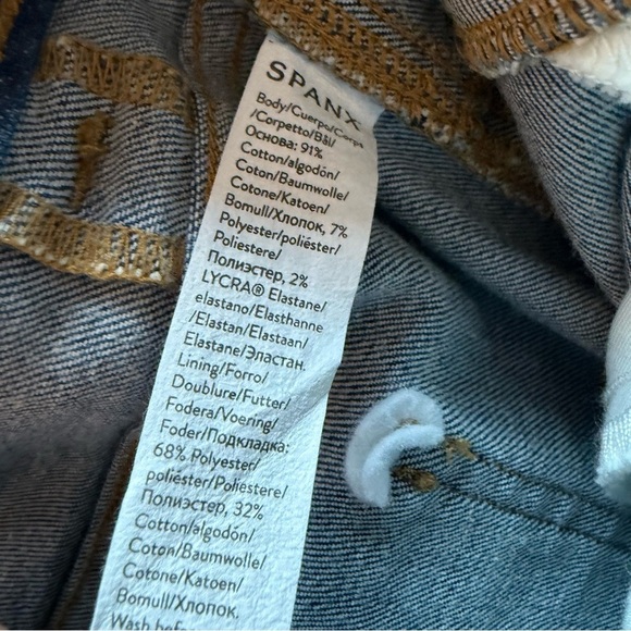 New SPANX Flare Jeans Vintage Indigo Business Casual Women’s Size Large Tall NWT - Picture 12 of 13